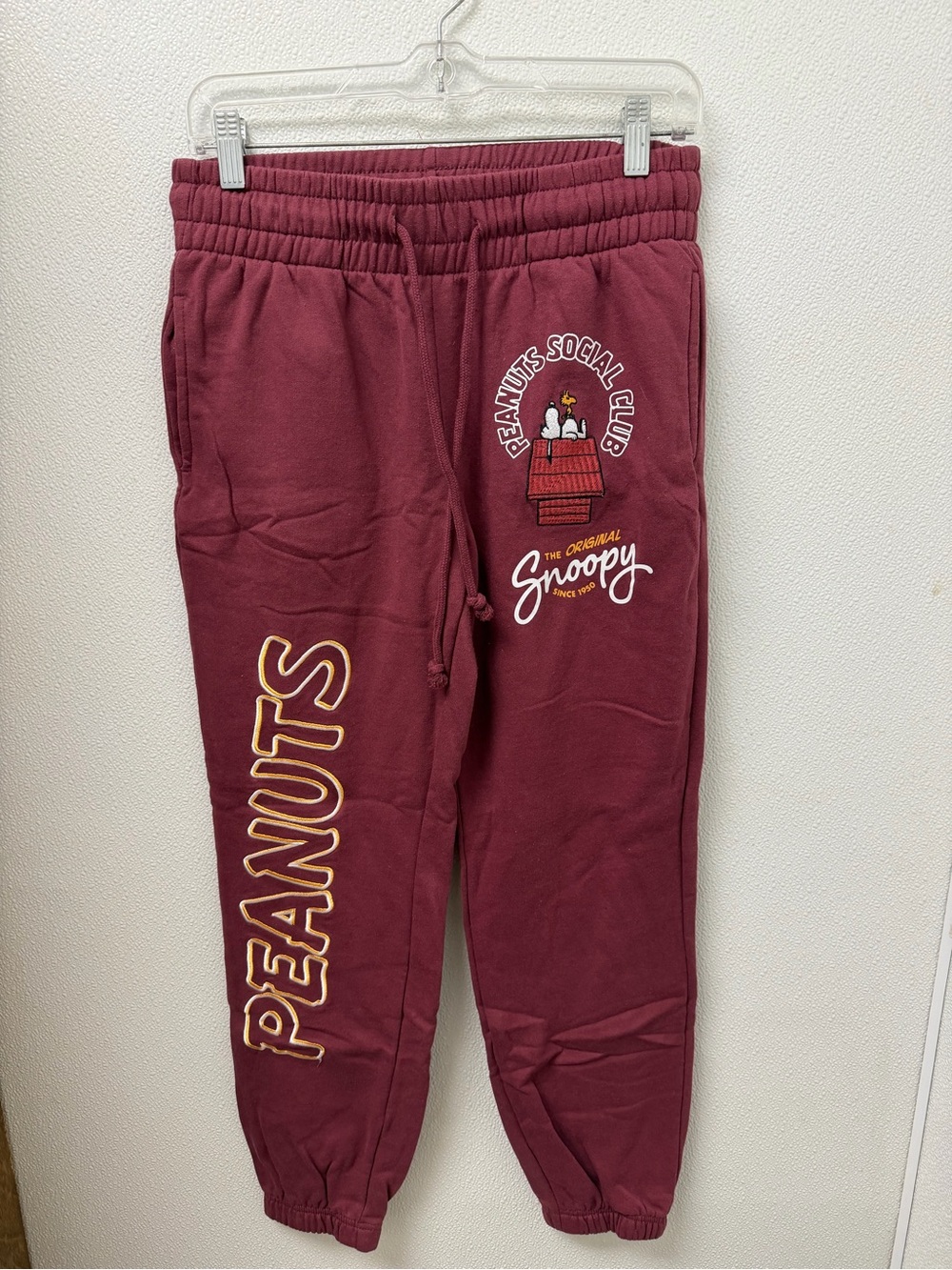 Freeze Maroon Peanuts Snoopy Graphic Joggers